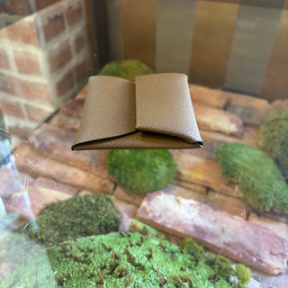 HERMES Gold Epsom Bastia Change Purse