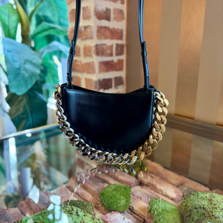 STELLA MCCARTNEY Frayme Black Crossbody