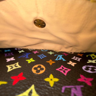 LOUIS VUITTON Black Monogram Multicolore Alexandra Wallet