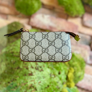 GUCCI GG Coated Canvas Supreme Key Pouch