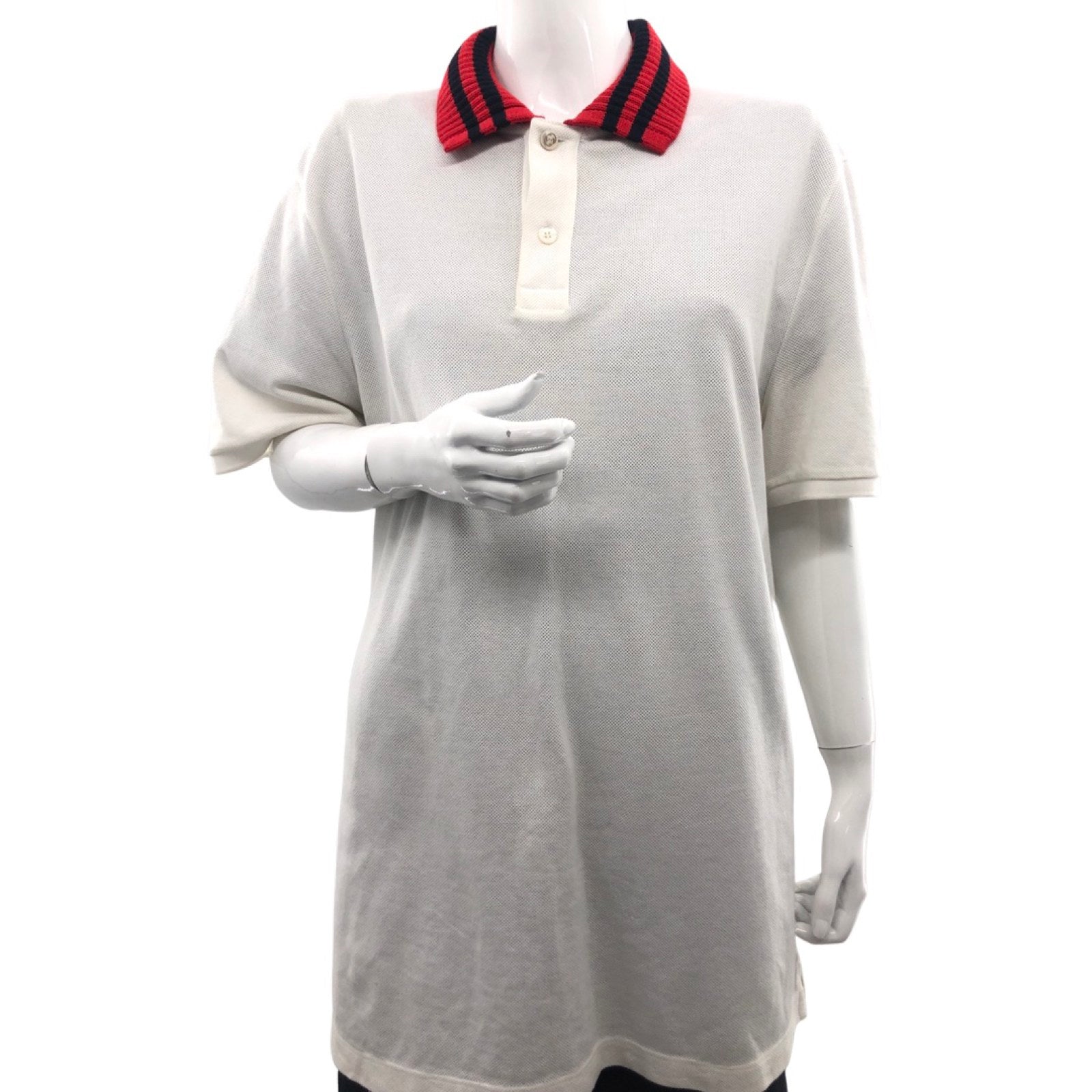 Gucci - Authenticated Polo Shirt - Cotton White for Men, Never Worn, with Tag