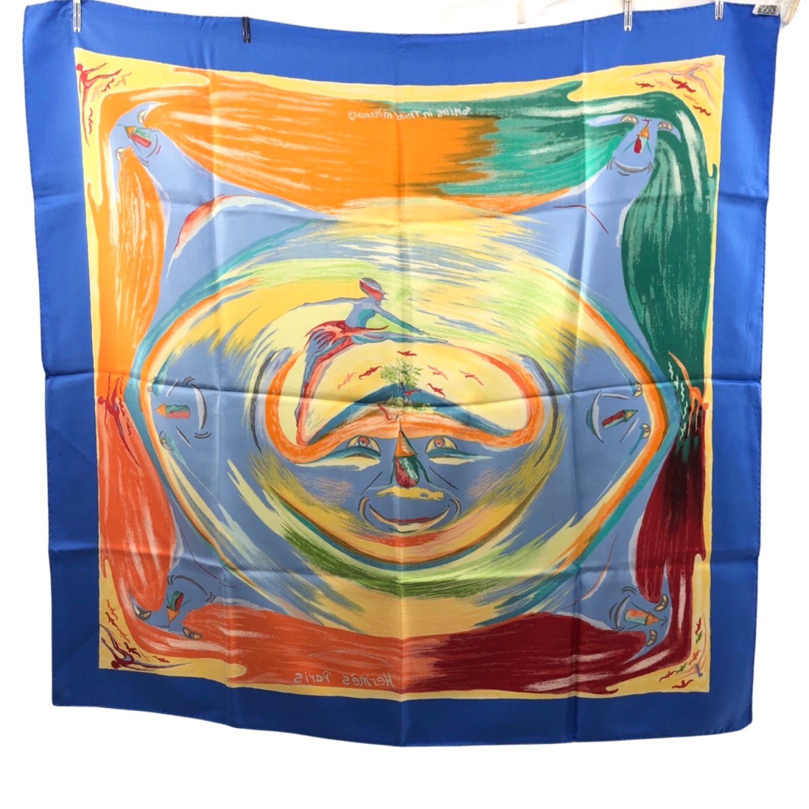 HERMES Silk Smile In Third Millenary Scarf - The Purse Ladies