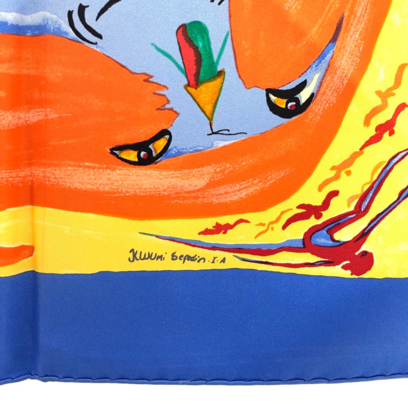 HERMES Silk Smile In Third Millenary Scarf - The Purse Ladies