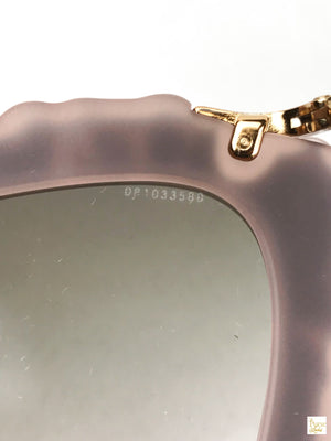 MIU MIU SMU04Q Pink Studded Cateye Sunglasses