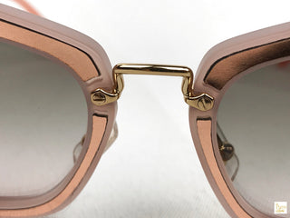 MIU MIU SMU04Q Pink Studded Cateye Sunglasses