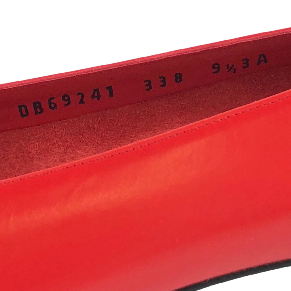 SALVATORE FERRAGAMO Red Leather Vara Lillaz Heels SZ 9.5