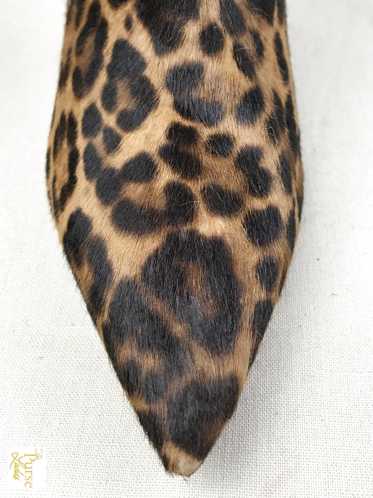 YVES SAINT LAURENT Leopard Calf Hair Charlotte Booties