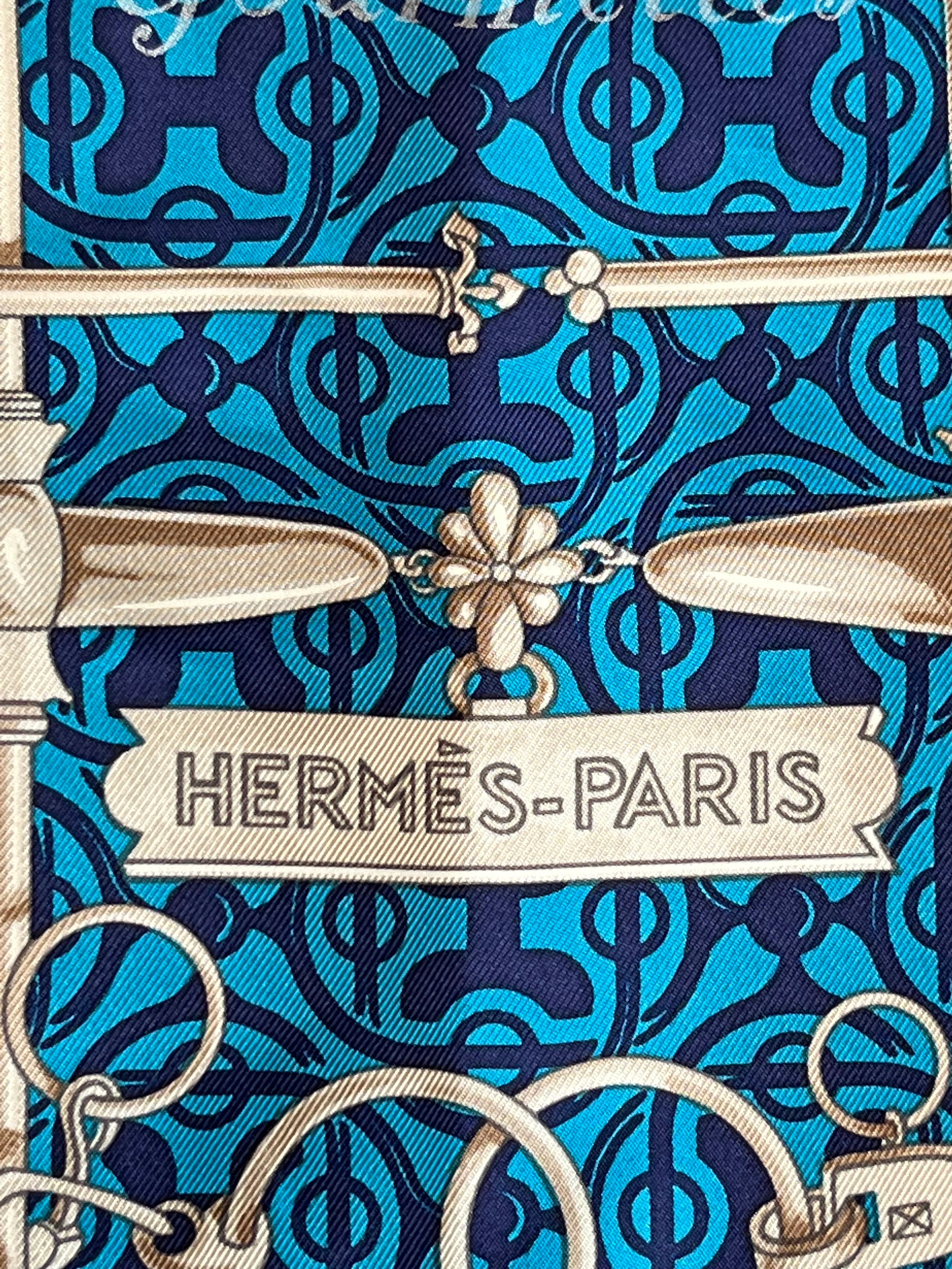 Hermès Mors et Gourmettes Silk Scarf