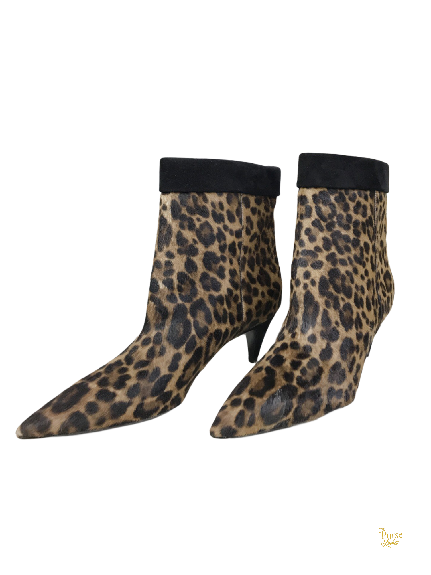 Ysl sale leopard boots