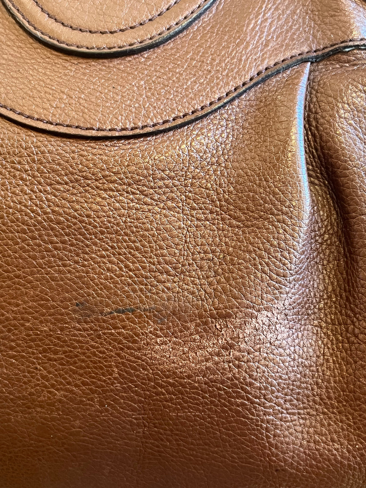 Salvatore Ferragamo Brown Leather Shoulder Bag